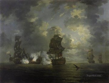 カルタヘナの戦い ローリー海戦 Oil Paintings